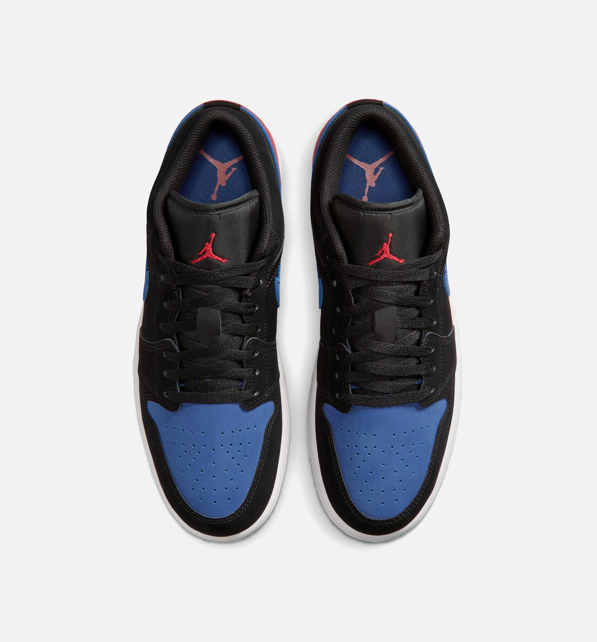 Air Jordan 1 Low Men's Shoes - Black/White/True Blue/Red