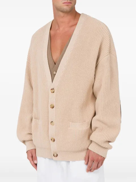 Moschino ribbed-knit cardigan