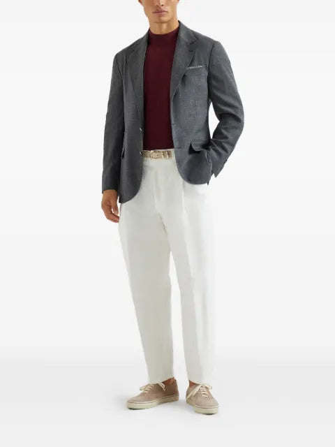 Brunello Cucinelli slubbed buttons blazer