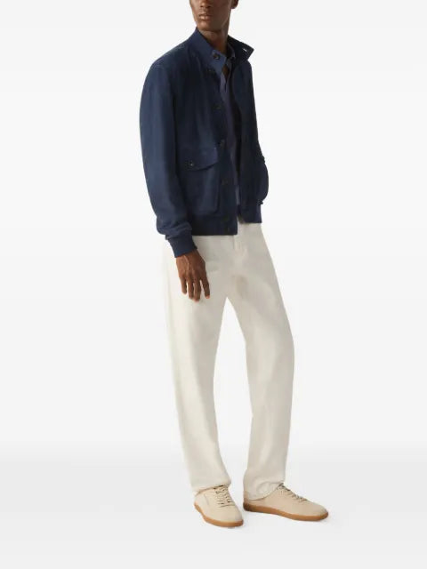 Zegna suede blouson jacket