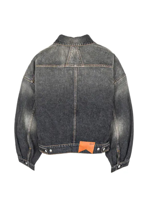 RHUDE tire denim trucker jacket