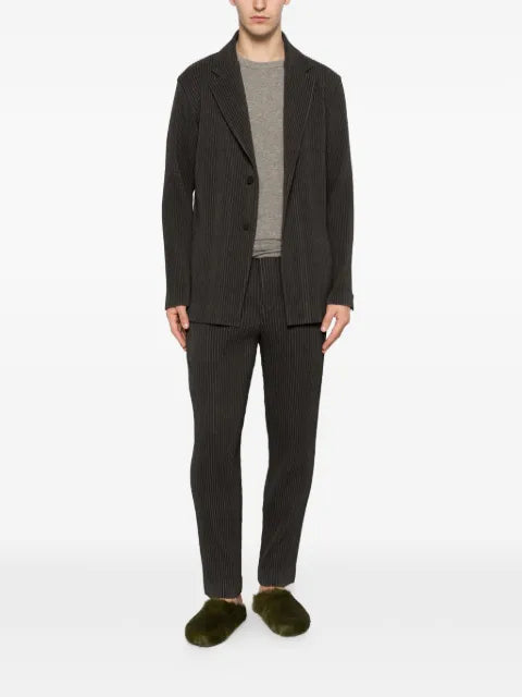 Homme Plissé Issey Miyake pleated single-breasted blazer