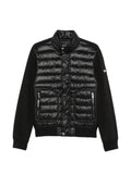 Karl Lagerfeld quilted-panel zip-up jacket