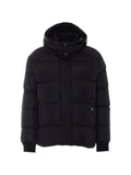 Add quilted hooded jacket