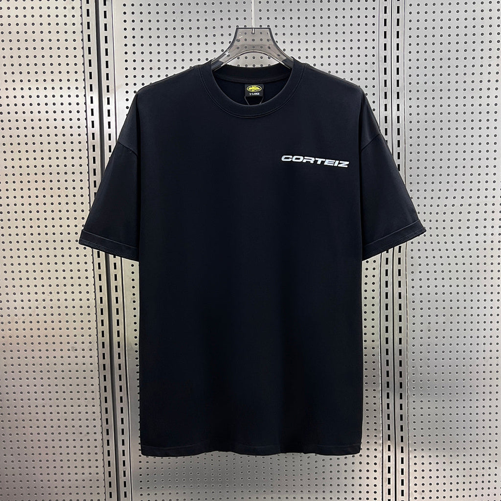 Corteiz Alcatraz Back Print Oversized Tee – Black