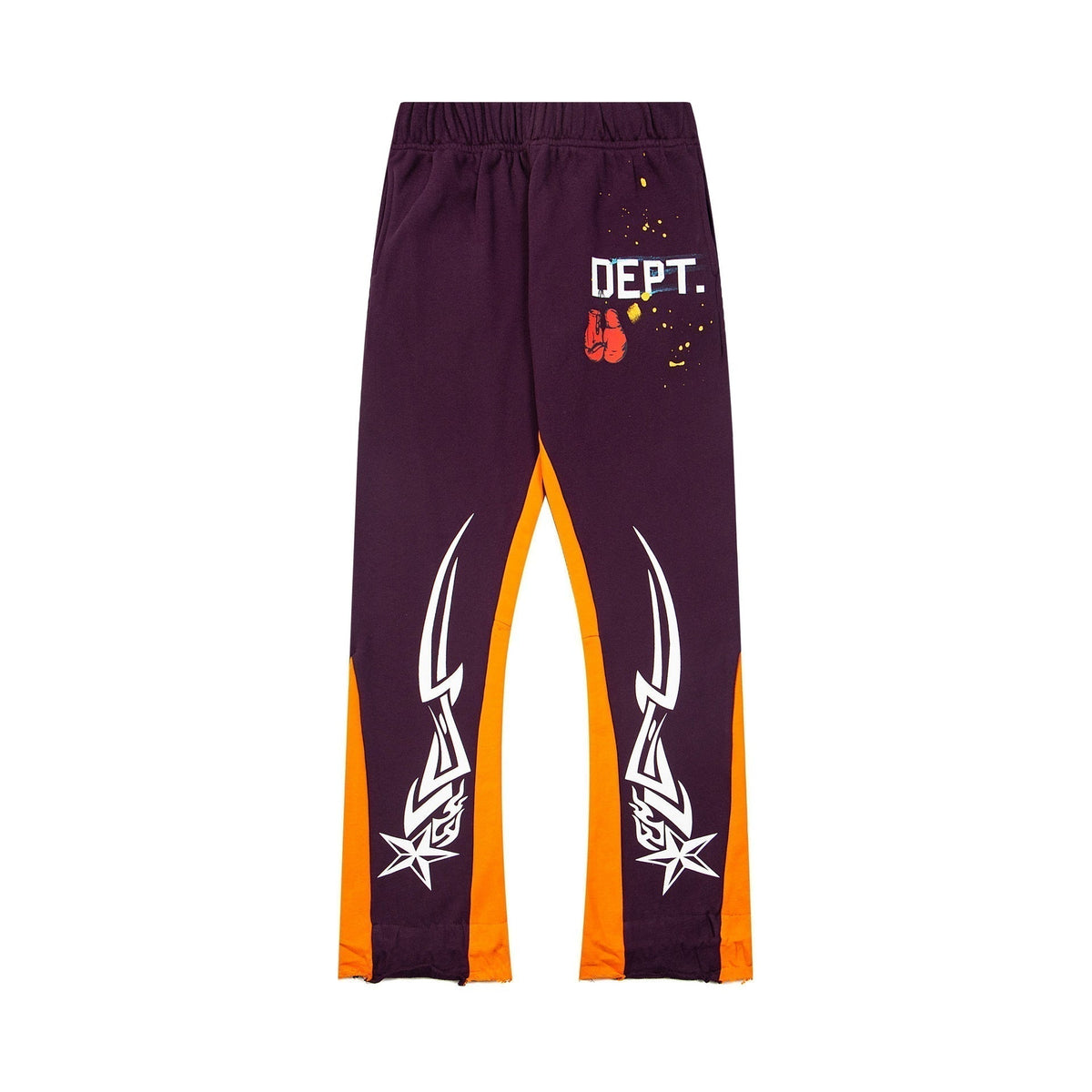 Gallery Dept Sweatpants T Hand-painted splashed ink letter splicing casual trousers