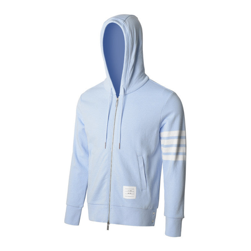 Unisex Four-Bar Hooded Jacket | Thom Browne