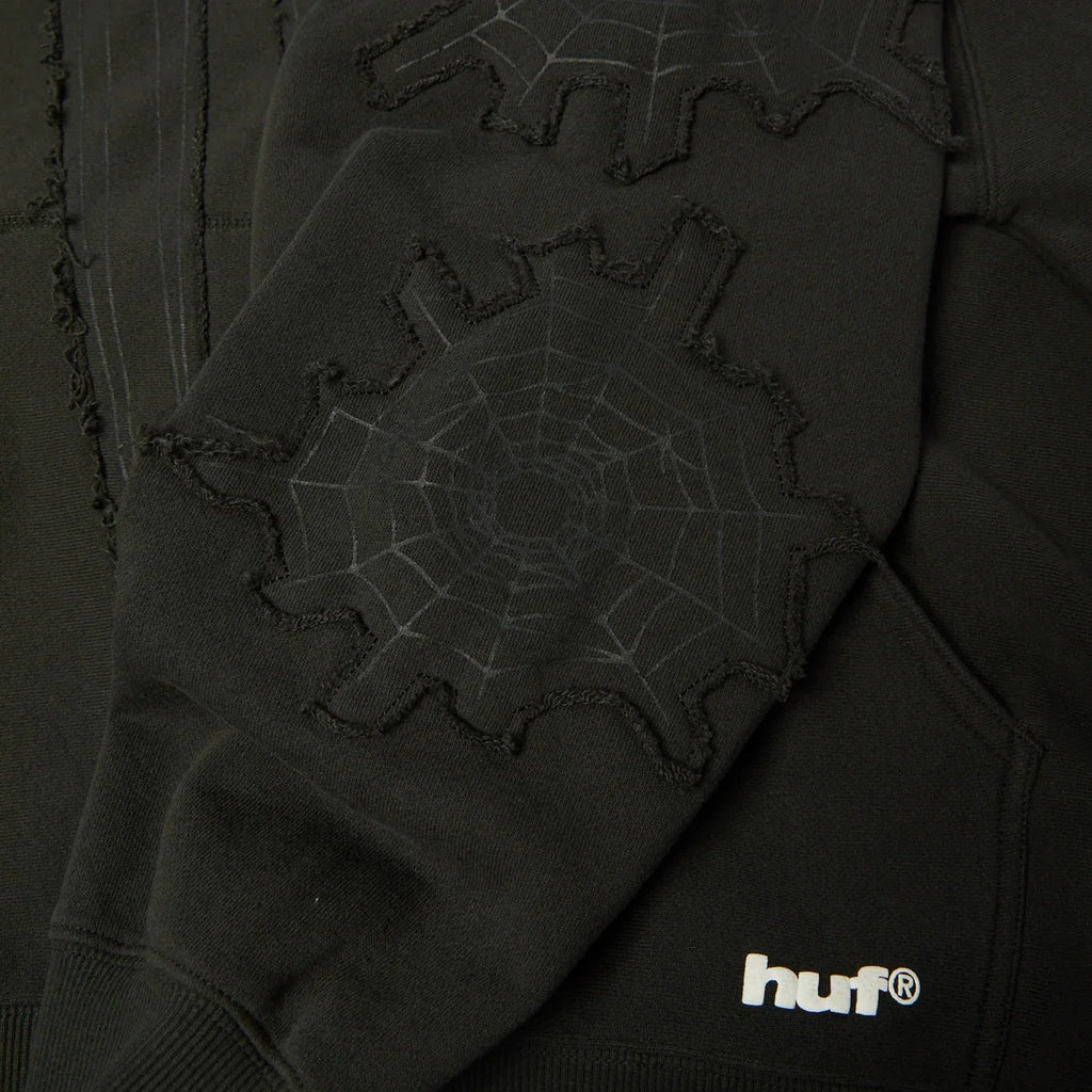 HUF Spiderman Web Full Zip Washed Hoodie