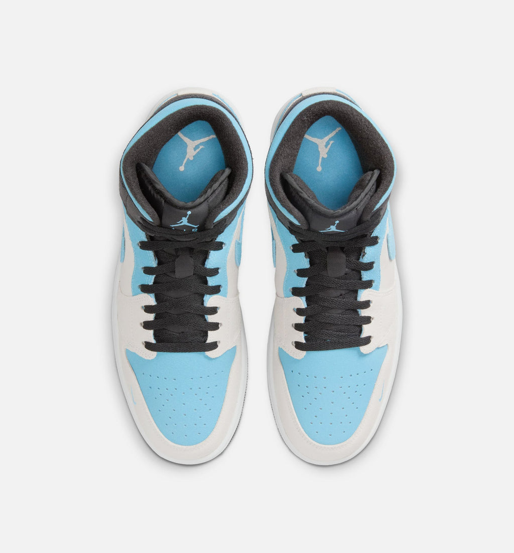 Air Jordan 1 Mid SE Men's Lifestyle Shoe – Summit White/Blue Chill/Black