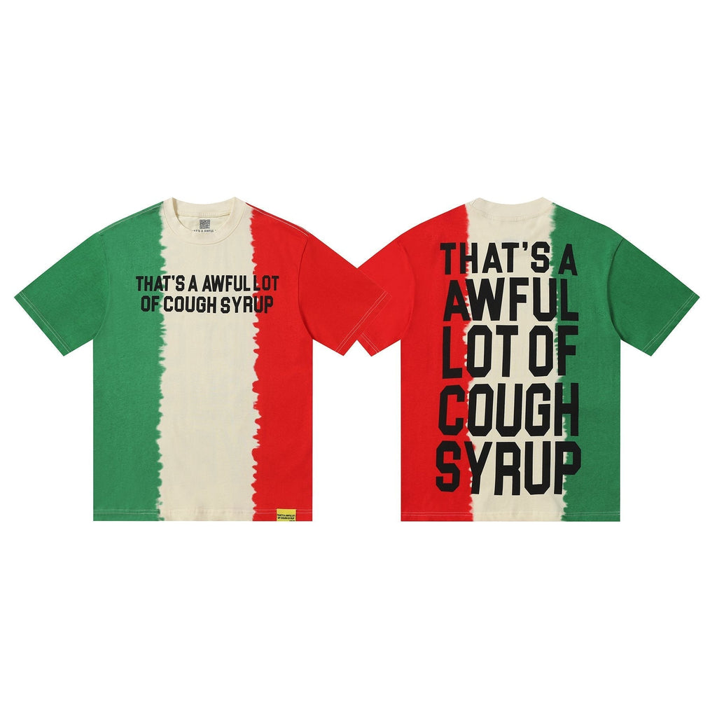 THAT'S A AWFUL LOT OF COUGH SYRUP Tri-Panel Graphic T-Shirt
