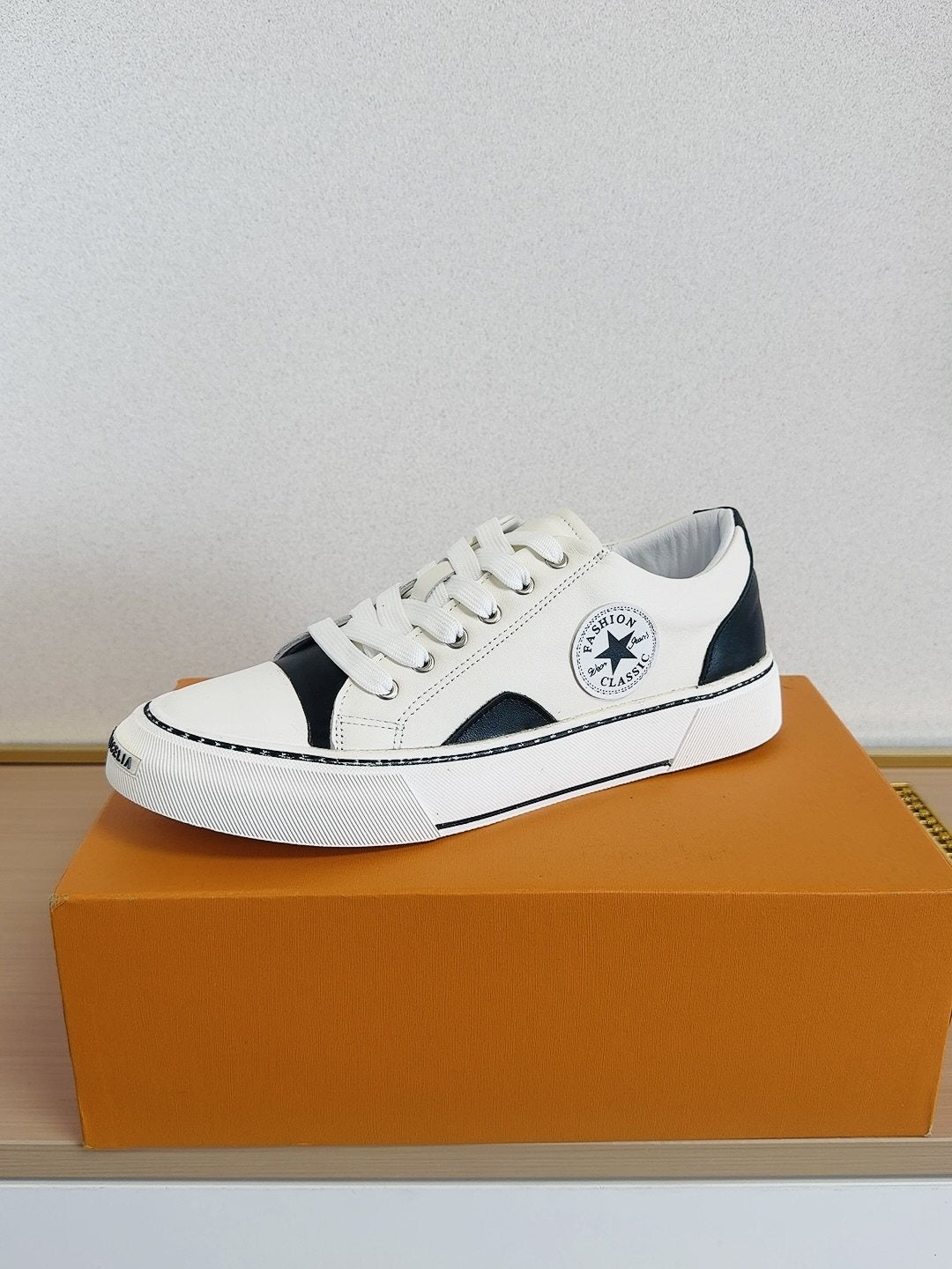 Converse White and Black Low-Top Sneakers