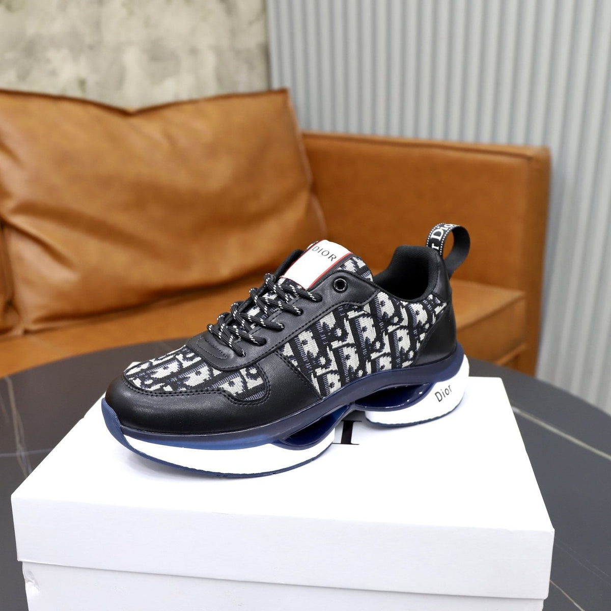 Dior Men's Patterned Lace-Up Sneakers