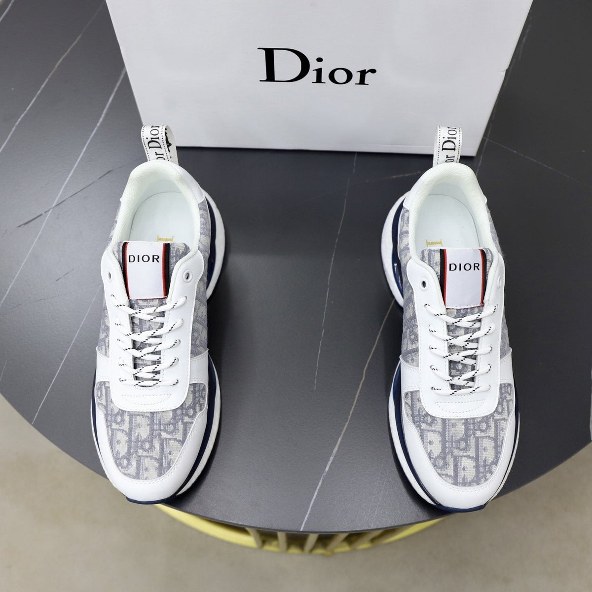 Dior Men's Patterned Lace-Up Sneakers